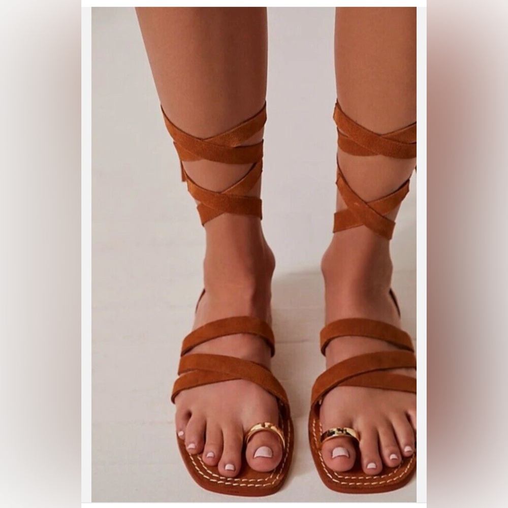 Women’s suede Lace-Up Free People Sandals